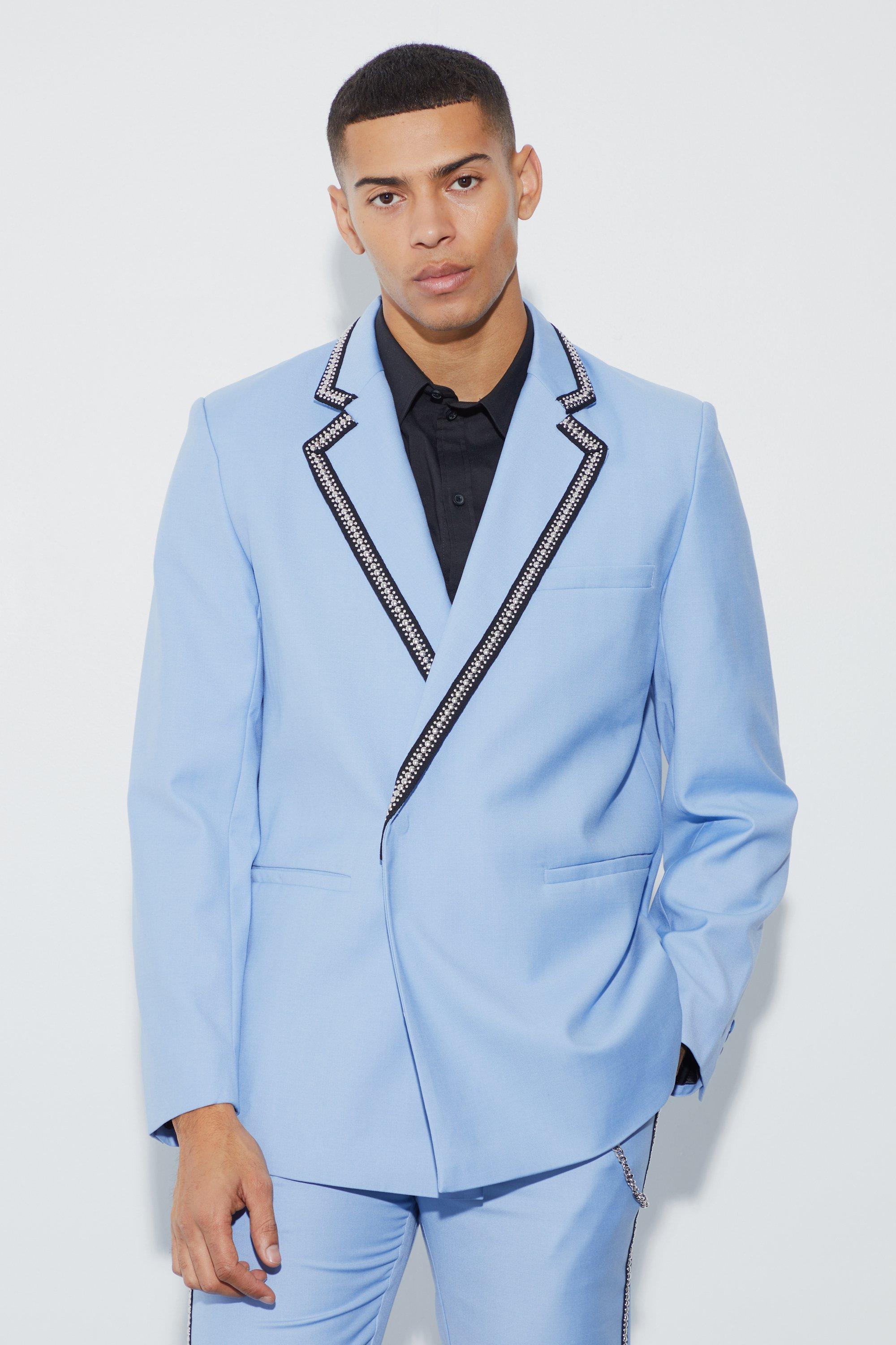 Sky blue colour on sale blazer